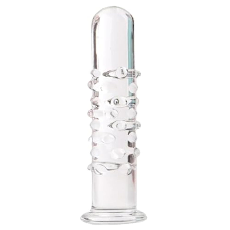 Crystal Glass Dildo Prostate Massager for G Spot Stimulation and Anal Pleasure