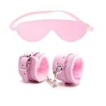 Bdsm Plush Blindfold Sleep Mask Wrist Ankle Cuffs For Couples Bondage Adjustable Handcuffs