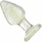 Luminous Glass Butt Plug Anal Plug Anal Sml Trainer Dilators With Rounded Safety Bottom, Crystal Glass Dildo G-Spot Massager Adult Sex Toys For Men Women (Sml)