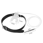 U-Shaped Bondage Mouth Gag With Urinary Catheter & Stainless Steel Penis Plug Urethra Sex Set, Sm Piss Funnel Gag Silicone Plug Penis Sleeve, Adult Erotic Extreme Sex Toy