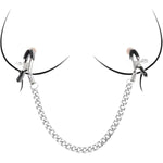 2Pcs Nipple Clips Nipple Clamps Nipple Chains Adjustable Pressure Body Rings Body Chains Necklace Stainless Steel Adjustable Non Piercing Chain For Women Faux Jewelry Clip Great Gift