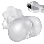 Male Masturbator Bbw Sex Doll, 2.2Lb Pocket Pussies Sex Toy For Men, 2 In 1 Male Adult Toys With Realistic Textured Vagina Anal Channels, Transparent Sex Dolls Big Ass Clear Pussy For Men Masturbation