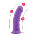 Blush Ruse Jammy 8" Silicone Dildo For G-Spot Stimulation - Ultrasilk Girthy Pleasure Hyper-Realistic Cock - Sturdy Suction Cup Base - Body-Safe Adult Sex Toy Penis For Women, Men & Couples - (Purple)