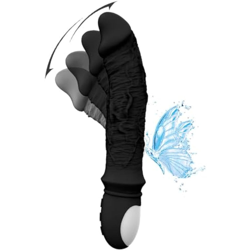 Thrusting Dildo Vibrator Sex Toys - Adult Toys Realistic G Spot Vibrator - 8 Seconds To Climax Finger Shaped Waterproof Portable Electric High Frequency Vibrators With 10 Powerful Modes Rechargeable