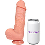 The Pianist By - Extra Thick Realistic Dual Density Silicone Dildo, 6.5 Inch Insertable, 2.15 Inch Max Width (Light Skin)