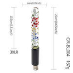 Glass Crystal Dildo Sex Machine Attachments With 3Xlr Connector Wireless Adult Toy For Men And Women (13.5Cm/5.31In Length-A)