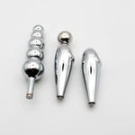 Anal Vagina Plug Stainless Steel Match With Female Invisible Chastity Device?A?