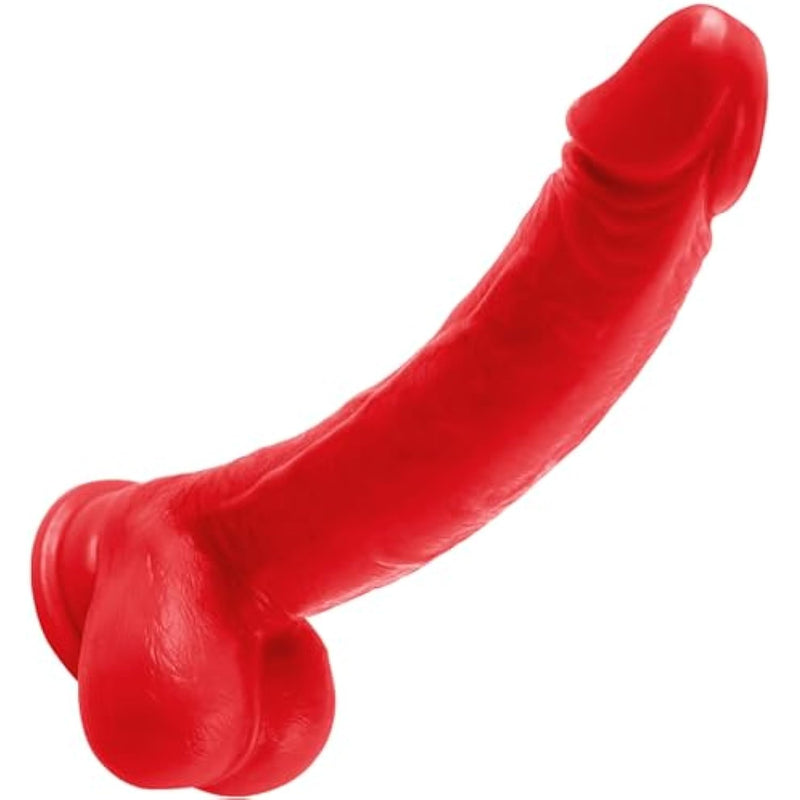 8.07 Inch Realistic Dildo, Big Thick Dildos For G Spot And Anal Stimulation With Strong Suction Cup, Silicone Suction Penis Adult Sex Toy For Women And Men (Rose Red)