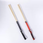 Bdsm Wooden Spanking Paddle 40Cm/15.7In Bondage Whip For Sex Play Leather Handle Flogger Bondage Discipline For Adult Bedroom (Red)