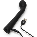 G-Slim Black G-Spot Wand Massager - Rechargeable And Easy To Operate - Smooth & Waterproof - 8 Inches