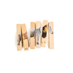 Wooden Animal Chunky Puzzles For Toddlers 2+ Years - Montessori 4 In 1 Safari Animal Block Puzzle Toy