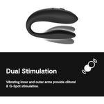 Sync Go Black C-Shape Couples Vibrator & Lovehoney Get Hard Set Of 3 Cock Rings - Couples Sex Toys Bundle