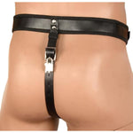 Men'S Harness Chastity Belt Pu Leather Chastity Devices Sexy Male Chastity Belt With Lock Cock Bdsm Self Bondage Fetish Sex Toys Anti-Off Auxiliary Testicle Chastity Strap Cock Cage Underwear