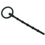 Flexible Hollow Silicone Urethral Sounds Penis Plug, Screw Beads
