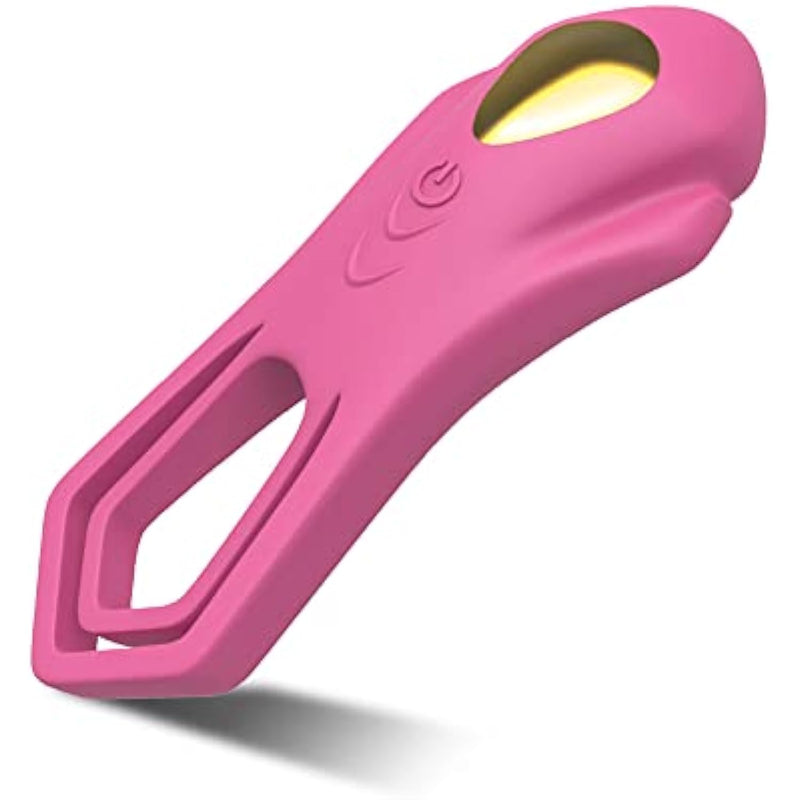 Silicone Vibrating Cock Ring, Dual Penis Ring Vibrator For Male Longer Lasting Erection Enhancing, 9 Vibration Modes For Partner Pleasure, Waterproof Rechargeable Adult Sex Toy For Couples (Wine Red)