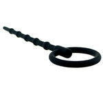 Flexible Hollow Silicone Urethral Sounds Penis Plug, Screw Beads