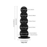 Sex Toys for Women Men Beginners 6.89'' Anal Plug with 5 Balls and Strong Suction Cup 1.65'' Diameter Anus Beads G-spot Dildo Vaginal Prostate Massage Stimulation Anal Opening Trainer Butt Stretcher
