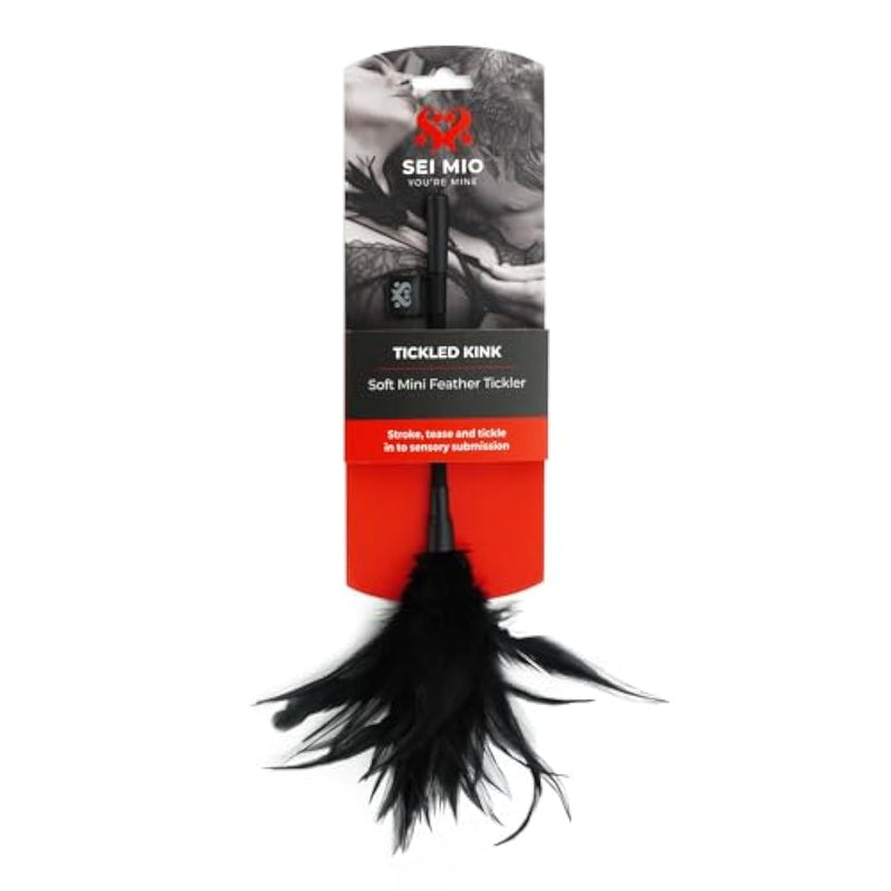 Tickled Kink Soft Mini Feather Tickler – Perfect For Couples Games, Sex Toys For Couples, And Bondage Kits