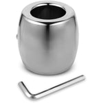 Male Ball Stretcher Heavy Duty 304 Stainless Steel Ball Testicle Scrotum Pendant Ball (Inner Dia 34Mm,Tall 60Mm,29.6 Ounce)