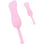 Spanking Paddle For Sex Play Textured Rubber Palm-Leaf Fan Shaped Slapper With Bumps Flexible Flirt Toy For Sm Bondage Game Adult Couple 14.96 Inch Pink