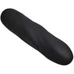 Twist My Heart 6 Inch Spiral Bullet Vibrator For Women, Adult Sex Toy Multispeed Waterproof Twisted Silcone Textured For Her Pleasure (Black)