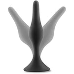 Anal Adventures Platinum Silicone Beginner Plug Small - Tapered Plugs For Anal Training And Beginners Play - Comfortable Base For Safety And Long Term Wear - Sex Toy