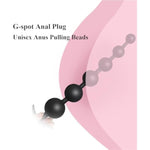 Anal Plug Silicone Butt Plug With Pull Beads Adult Sex Toys With Couples Gradual Enlargement Of Anal Plugs Anchor Shaped Tail For Easy Donning And Doffing (Six Beads)