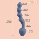 Vibrating Anal Sex Toy for Women and Couples - 7.28" Long with 10 Modes, G Spot Stimulator