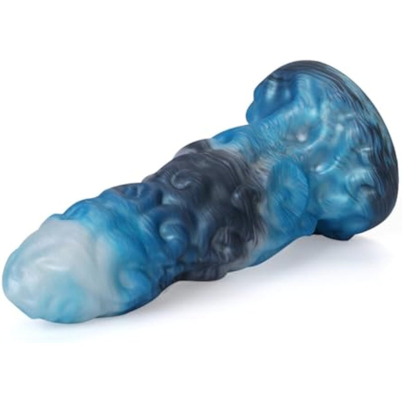 7.71In Fantasy Monster Dildo - Extra Thick Colorful Silicone Dragon Cock With Strong Suction Cup,Hands-Free Play,Prostate Massager Sex Toy(S)