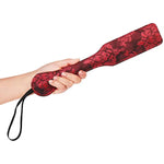 Faux Leather And Lace Spanking Paddle, 12.6Inch Sex Paddles For Adult Bdsm Bondage Sex Toys