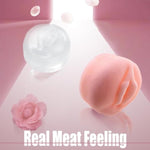 2 Piece Extended Men'S Penis Pump Cover Masturbator Sleeve Realistic Vagina Cover Replacement Seal Cap Large 2.5-Inch Cylindrical Penis Pump Cover For Stronger Erections (Short Pink +Clear)