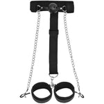 Sex Bondage Set - Bondage Restraint Handcuffs Adult Sex Toys Toy Kit For Couples Handcuffs Gag Ball Niple Clamps Adjustable Bondage Set