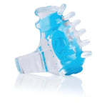 Discreet Finger Vibrator for Women, Waterproof and BodySafe Silicone, 3 Speeds, Blue