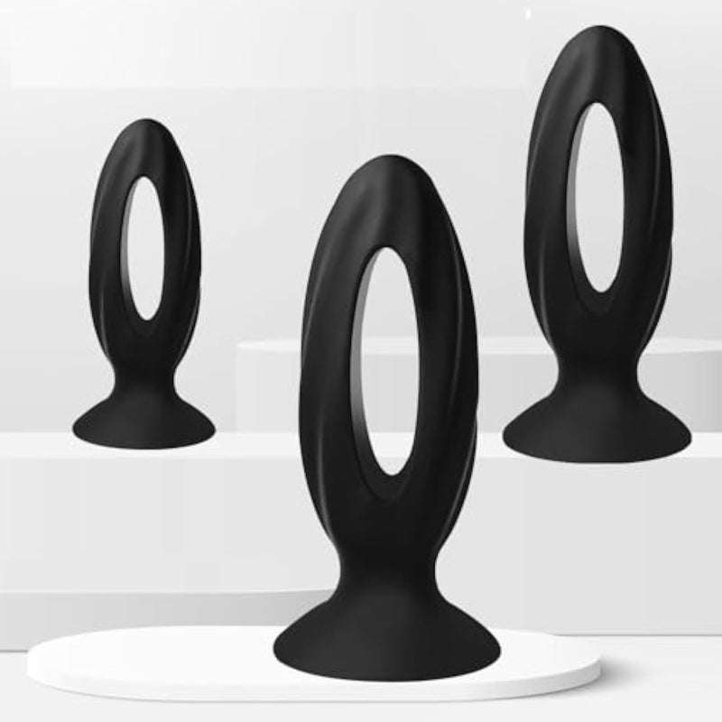 3Pcs Advanced Players Anal Butt Plug Silicone Dildo Insert Toys Thread Anal Butt Plug Electro Power Box Massager Toys Waterproof Adult Anal Sex Toy Gay Or Couples