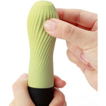 iroha Zen MATCHA Soft Silicone Women Vibrator, Intimate Waterproof Personal Dildo Massager, Clitoral Stimulator Battery Powered Multi Speed Vibration Wand, HMZ-01 Green