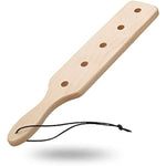 14Inch Wood Spanking Paddle For Adults, Wooden Paddle With 5 Holes For Bdsm Sex Play