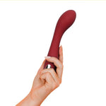 G Spot Vibrator Dildo for Vagina, Clitoral, Anal Stimulation with 10 Vibrations Modes Personal Powerful Quiet Vibrating Massager Rechargeable Waterproof Adult Sex Toy for Women, Men, Couples (Berry)