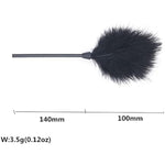 5 Pieces Feather Whip Feather Clit Erotic Leather Paddle Flogger Whip With Satin Sateen Eye Mask Blindfold Fishnet Gloves Sex Toys For Couples, Black