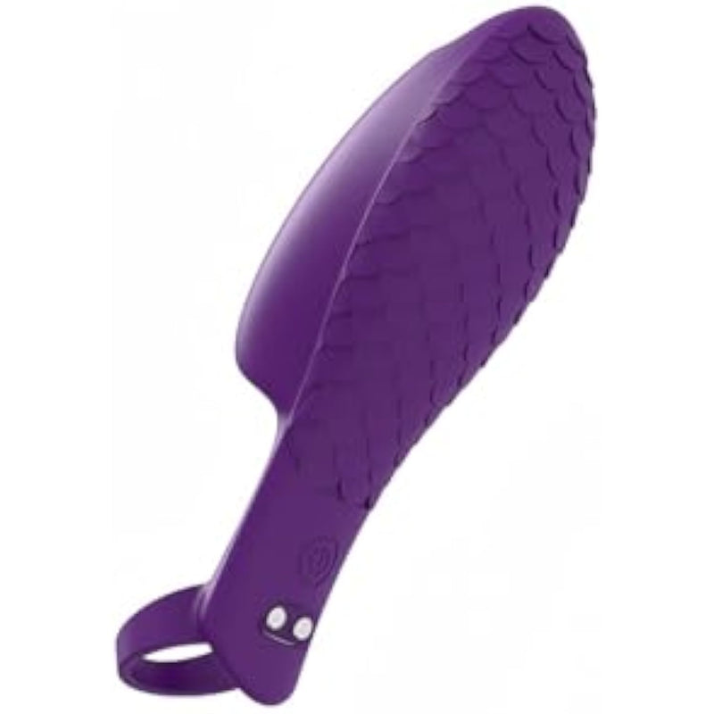 Fish Scale Finger Set Silicone 10 Frequency Vibration Finger Shaker Couple Flirting Massage Alternative Finger Set,Purple