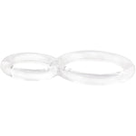 Ofinity Cock Ring, Clear - Double Cock Ring - Penis Ring, Stretchy, Comfortable Pleasure Ring - Couple Sex Toys, Dick Ring For Mutual Pleasure