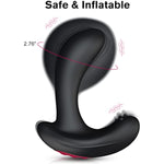 Prostate Massager Inflatable Butt Plug - Remote Control Anal Vibrator With Automatic Inflation And 10 Vibrating Modes For Adult Male Female Prostate Stimulator Anal Sex Toys For Men Women Pleasure