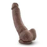 Blush Coverboy The Mechanic 9” Realistic Chocolate Dildo W/Balls, 2” Thick Cock - Suction Cup, Strap-On Compatible - Soft X5 Tpe Skin-Like Feel - Adult Penis Sex Toy For Women, Men, Couples - (Brown)