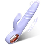 Dildo Thrusting Vibrator Sex Toy For Women - Dildos Vibrator G Spot Vibrator Clitoral Stimulator Dual Rabbit With 10 Powerful Vibration 10 Thrust Modes