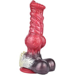 Multi Color Optional Size Artificial Dog Wolf Dildo Silicone Made With Big Knot Knotty Suction (M)