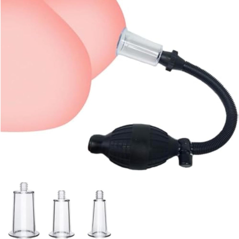 Clitoral Suction Pump System for Women's Pleasure Enhancement, Black