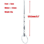 Urethral Sounding Rod For Men, 5.1 Inches Stainless Urethral Sounds Penis Plug Male Sex Toys