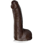 Doc Johnson Signature Series - Mr. Marcus' - 9 Inch Realistic FIRMSKYN Dildo with Removable Vac-U-Lock Suction Cup - F-Machine & Harness Compatible Base - for Adults Only, Chocolate