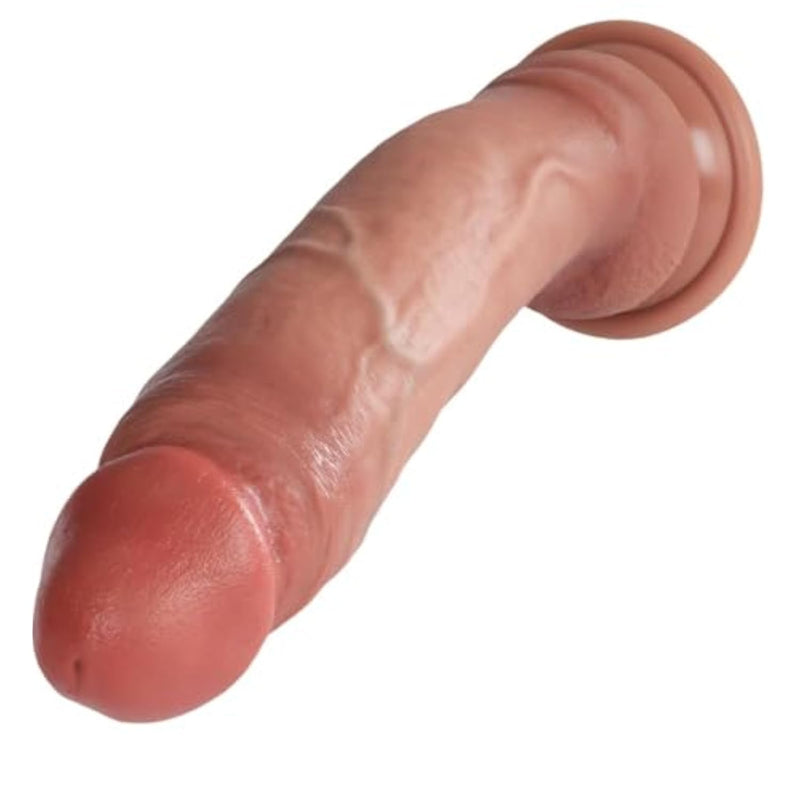 9 Inch Thick and Long Silicone Dildo for Strap-On Harness - Realistic Sex Toy with Strong Suction Cup
