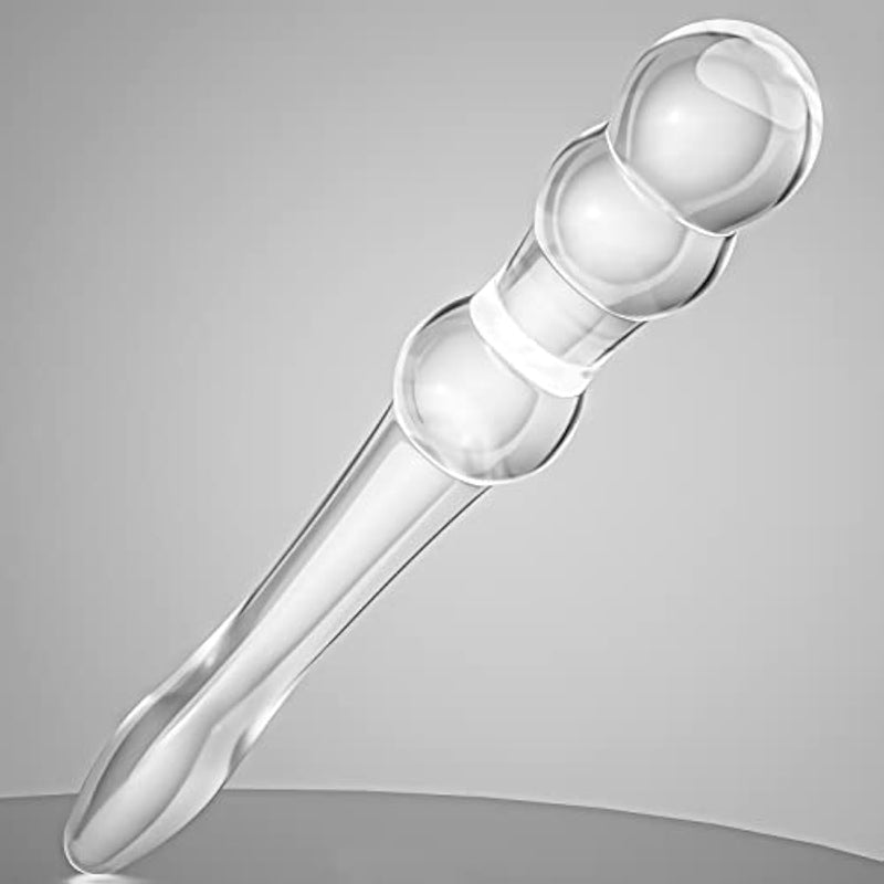 Glass Dildo G-Spot Wand Butt Plug Anal Beads Double Ended Dildo P-Spot Stimulator Fetish Prostate Massager Masturbation Sex Toy For Women Men