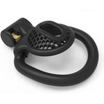 Lightweight Male Chastity Cage For Men Chastity Device Lock Design Bdsm Sex Toys For Couples With 4 Sizes Rings (Large, B Black)